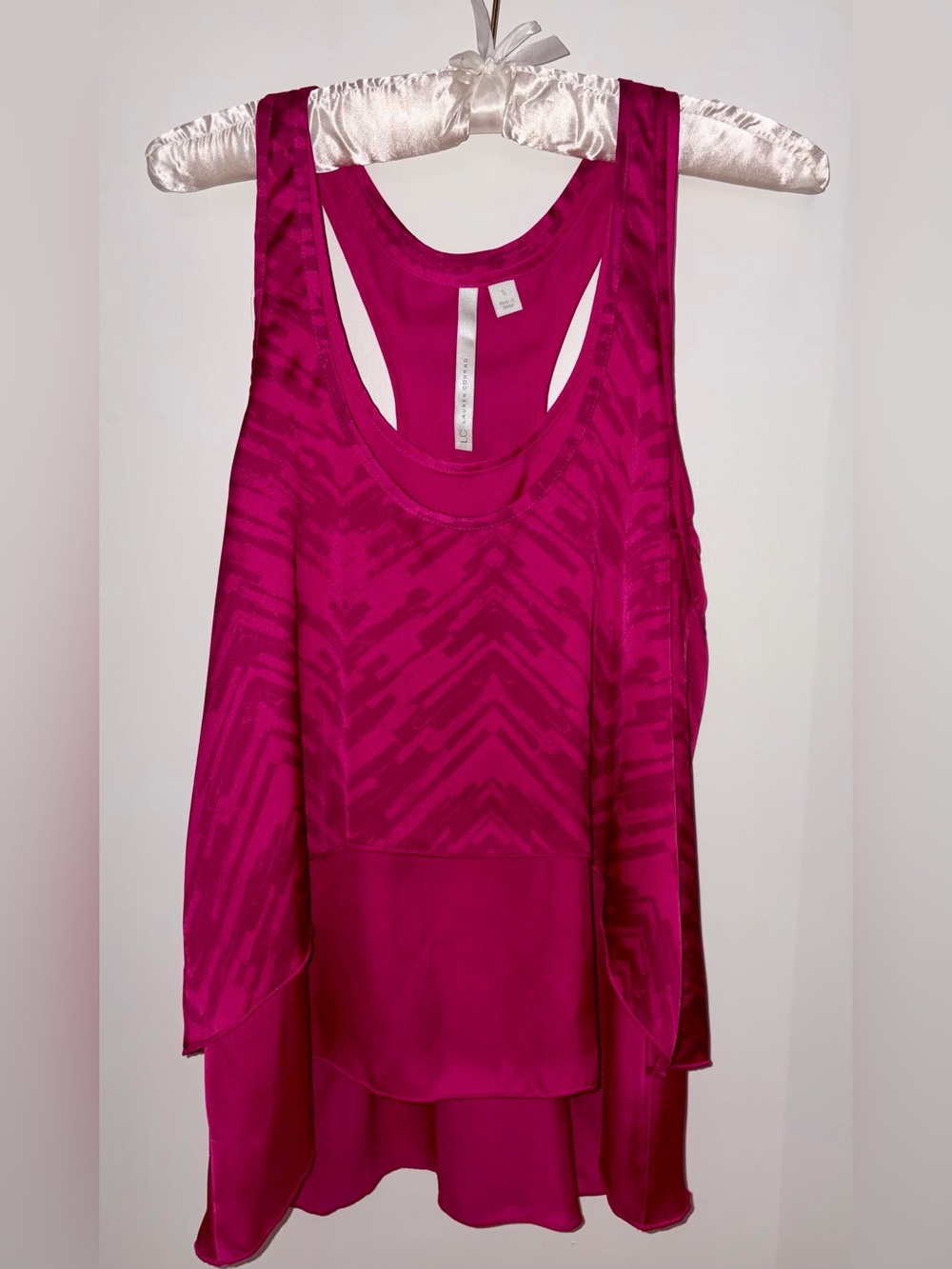 LC Lauren Conrad magenta racerback tank top